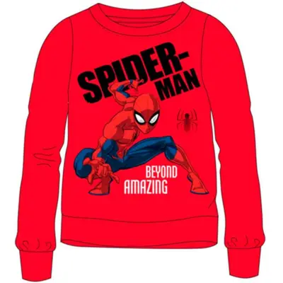 Marvel-Spiderman-Sweatshirt-Rød-str.-4-8-år