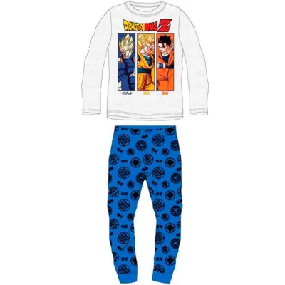 Dragon-Ball-Z-pyjamas-grå-blå-str.-4-12-år
