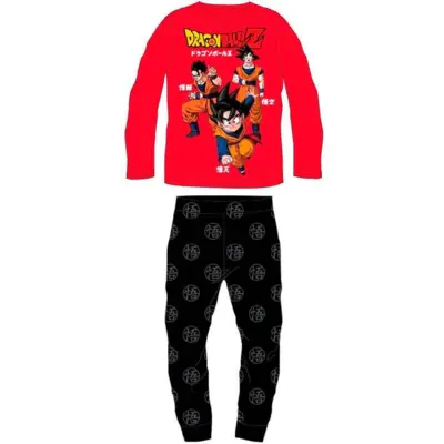 Dragon-Ball-Pyjamas-Rød-sort-4-12-år