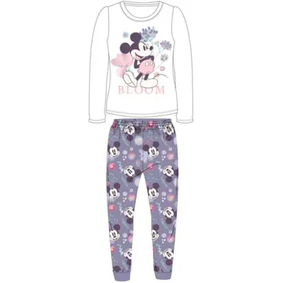 Minnie-Mouse-pyjamas-hvid-lilla-str.-4-9-år-Bloom