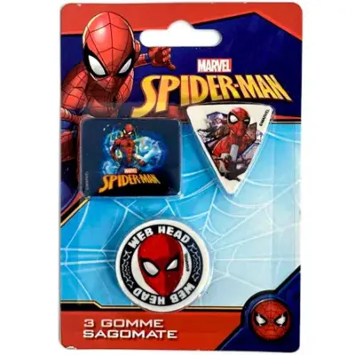 Marvel-Spiderman-viskelæder-pakke-3-stk