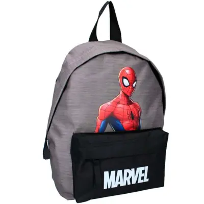 Marvel-Spiderman-børnehavetaske-grå-31-cm