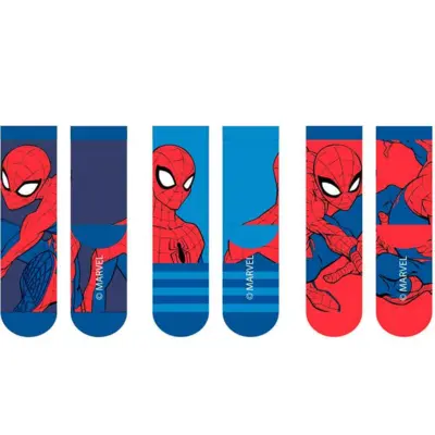 Marvel-Spiderman-strømper-varme-3-pak-str.-23-34
