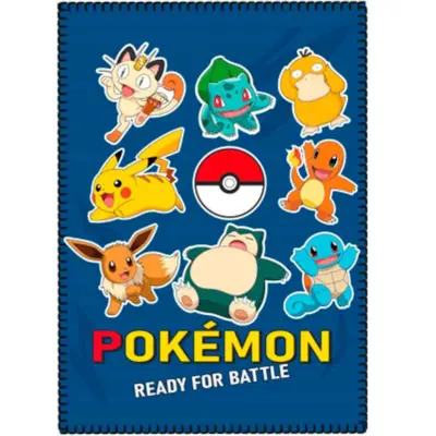 Pokemon-tæppe-100-x-140-Ready-for-Battle