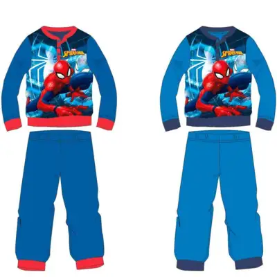 Spiderman-pyjamas-blå-bomuld-str.-3-8-år