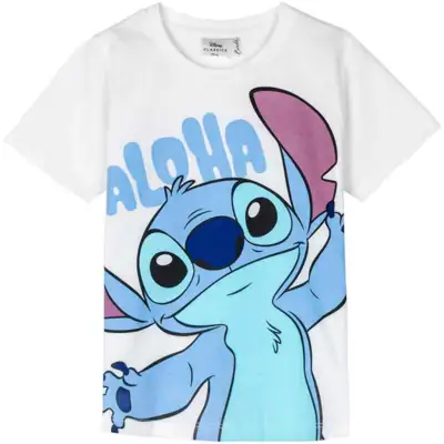 Lilo-og-Stitch-t-shirt-kortærmet-Aloha-4-12-år