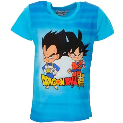 Dragon-Ball-Z-t-shirt-kortærmet-blå-4-10-år-Friends