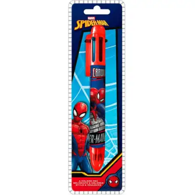 Marvel-Spiderman-Kuglepen-multifarvede-6-farver