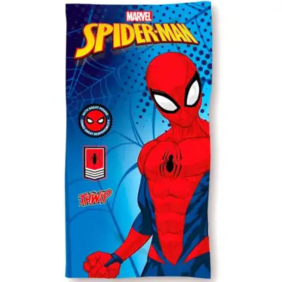 Spiderman-badehåndklæde-70x140cm-bomuld