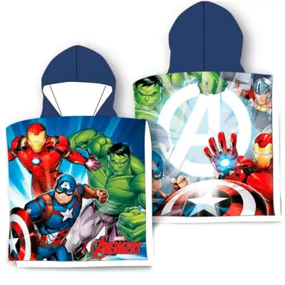 Marvel-Avengers-poncho-55x100cm-med-navy-hætte