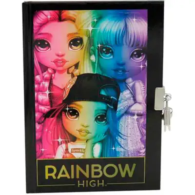 Rainbow-High-dagbog-A5-med-lås.