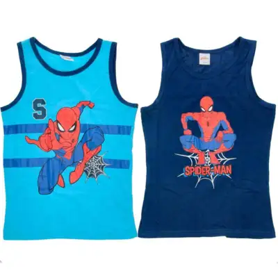 Spiderman-Undertrøjer-2-pak-Blå