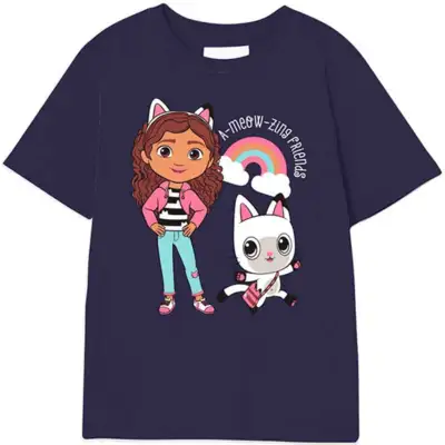 Gabbys-Dollhouse-t-shirt-kortærmet-navy-2-8-år