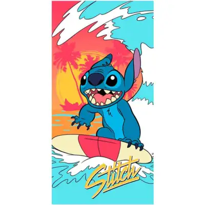Lilo-og-Stitch-Badehåndklæde-70x140-Surfing