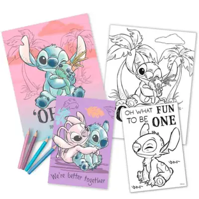 Lilo og Stitch Malebøger med 4 farver