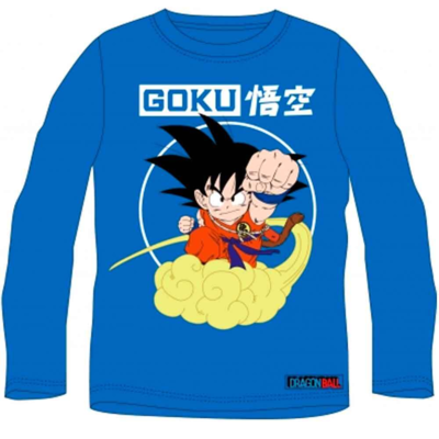 Dragon-Ball-t-shirt-langærmet-Goku-blå