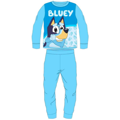 Bluey-fleece-pyjamas-blå-2-6-år-Bandit-Heeler.