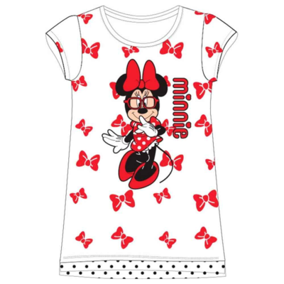 Minnie-Mouse-Kjole-Hvid-med-Bows-3-8-år.