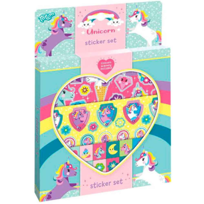 Unicorn-klistermærkesæt-æske-med-3-ark