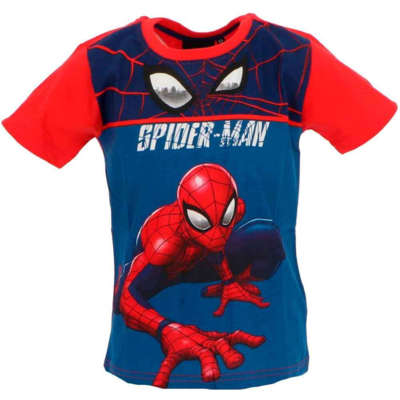 Marvel-Spiderman-t-shirt-kortærmet-rød-3-8-år