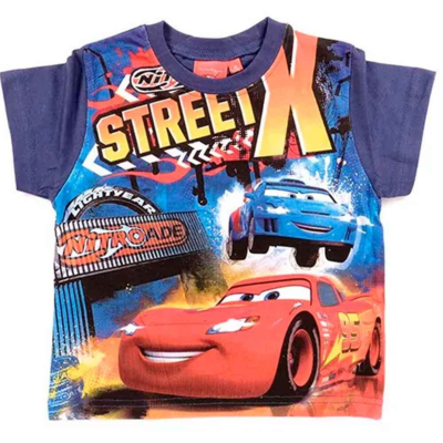 Disney Cars t-shirt blå navy 2-8 år Street X