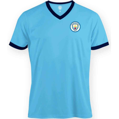 Manchester-City-Fodboldtrøje-Fankollektion-Lyseblå-str.-8-12-år