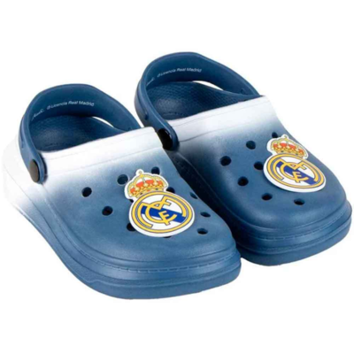 Real-Madrid-clogs-sandaler-blå-str.-28-35