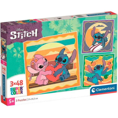 Lilo-og-Stitch-puslespil-3x48-brikker-Clementoni