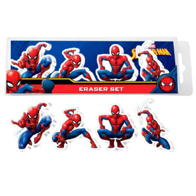 Spiderman-Viskelæder-i-box-4-stk.