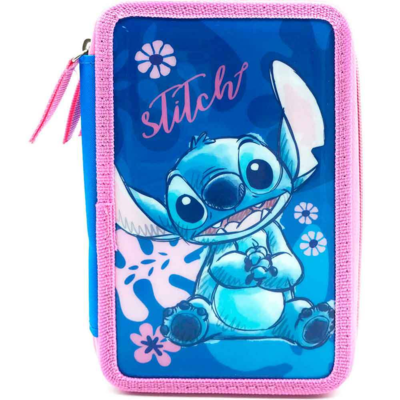 Lilo-og-Stitch-Tredobbelt-penalhus-39-dele-Stitch