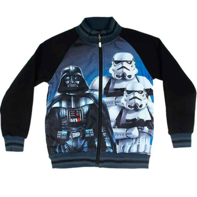 Star-Wars-Sweatshirt-med-Lynlås-Sort-4-12-år