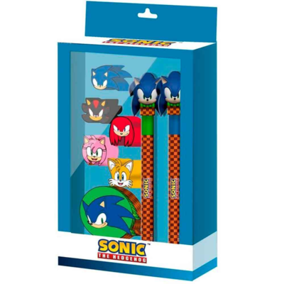 Sonic-The-Hedgehog-Stationery-Sæt-8-dele.