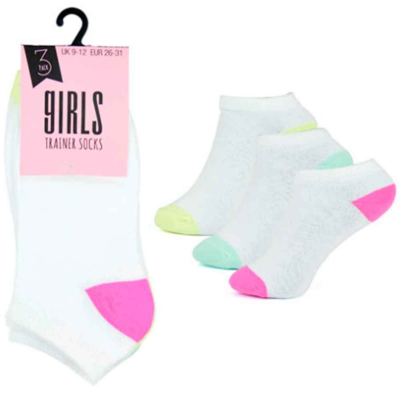 Hvide-korte-trænningssokker-til-piger-3-pak