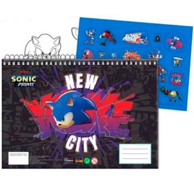 Sonic-The-Hedgehog-Sketchbook-A4-Spiral-40-sider