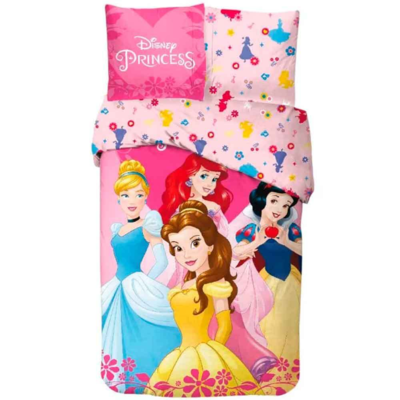 Disney-Princess-Sengetøj-140x200cm-Bomuld-vendbart.
