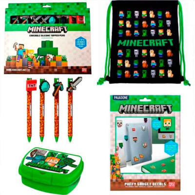 Minecraft-Fan-pakke-4-dele-til-Gamer.