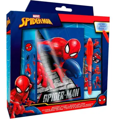 Spiderman-Dagbog-med-Magisk-Pen