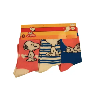 Snoopy Strømper 3 pak