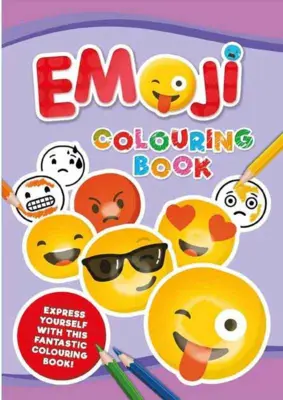 Stor malebog med Emojies