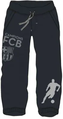 Barcelona joggingbukser i navy til børn med FCB emblem