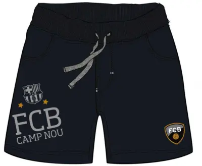 FC Barcelona shorts i navy til drenge