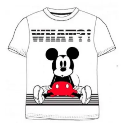 Mickey Mouse Kort T-shirt Hvid