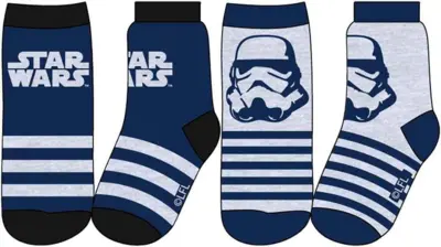 Star Wars sokker 2 pak i grå navy