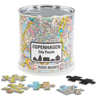 Magnetisk puslespil 100 brikker med København