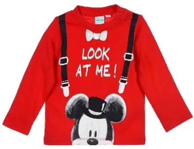 Mickey Mouse t-shirt rød