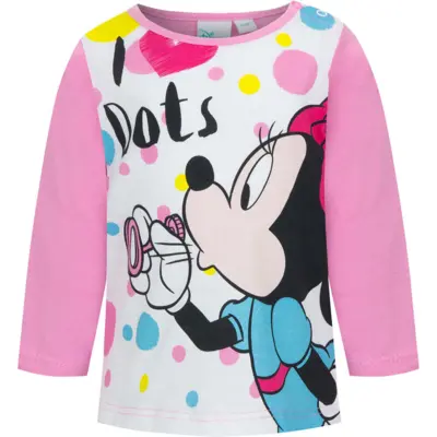 Lyserød Minnie Mouse t-shirt