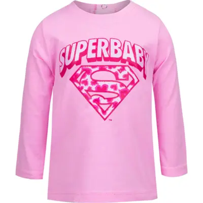Superbaby t-shirt lyserød langærmet