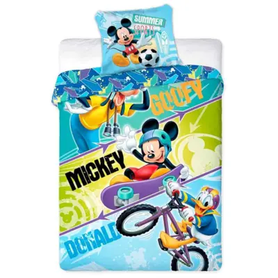 Mickey Mouse sengetøj 140x200 sports
