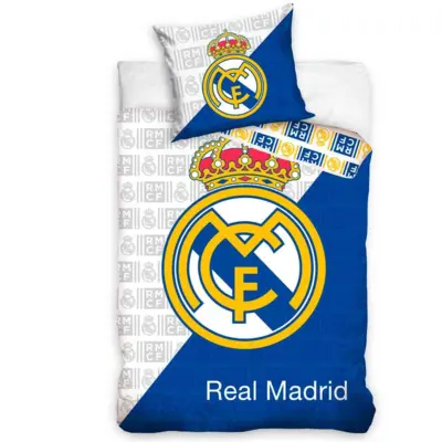 Real Madrid Sengetøj 140x200 stort logo