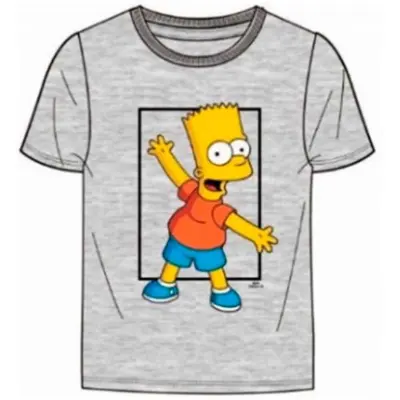 Bart simpson kortærmet t-shirt grå